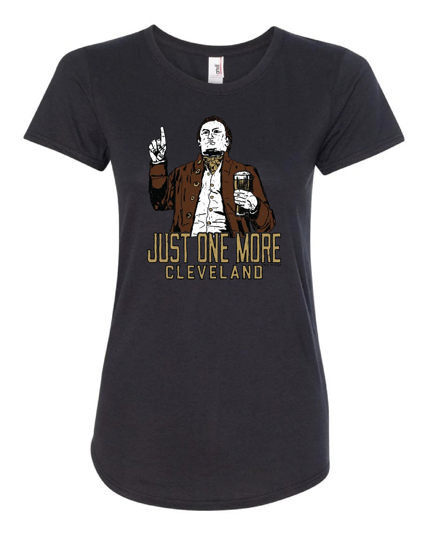 "Just One More Cleveland" on Black - Only in Clev 2XL-Women-s-Short-Sleeve-T-Shirt