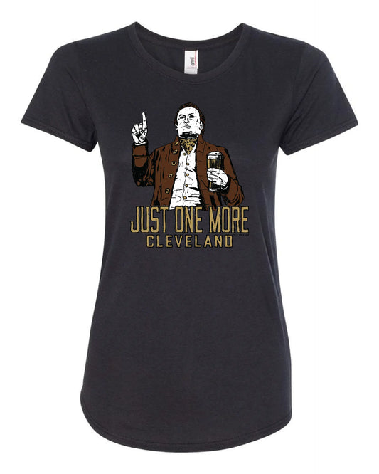 "Just One More Cleveland" on Black - Only in Clev 2XL-Women-s-Short-Sleeve-T-Shirt