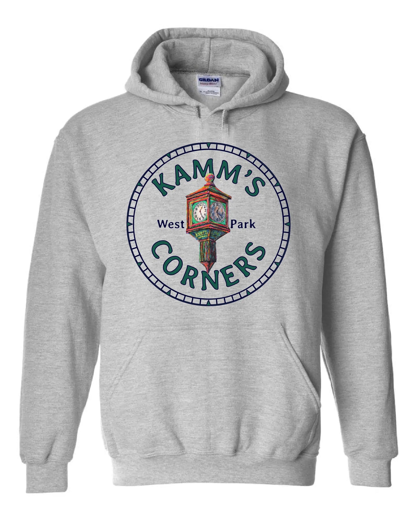 "Kamm's Corners" Design on Gray - Only in Clev 