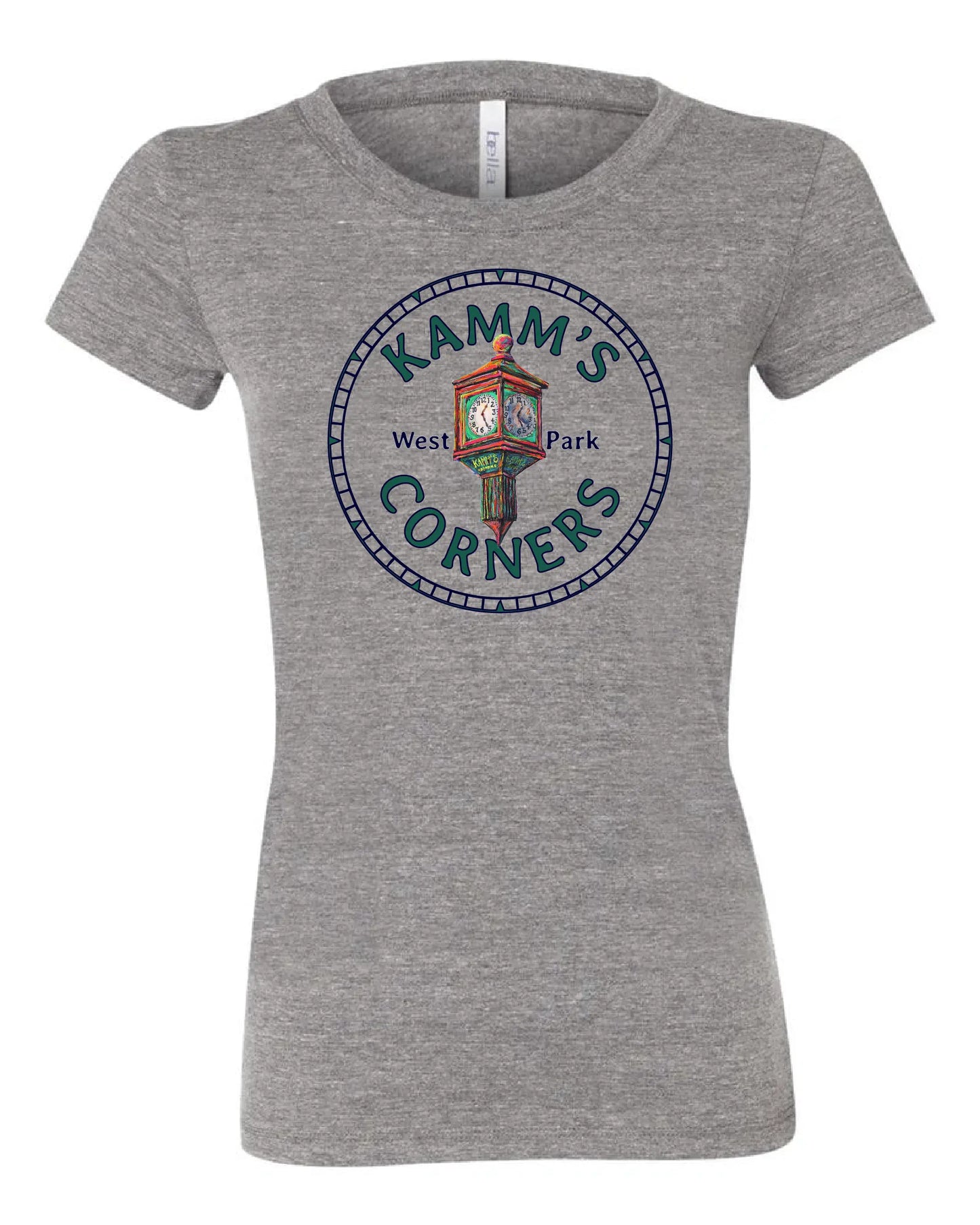 "Kamm's Corners" Design on Gray - Only in Clev 
