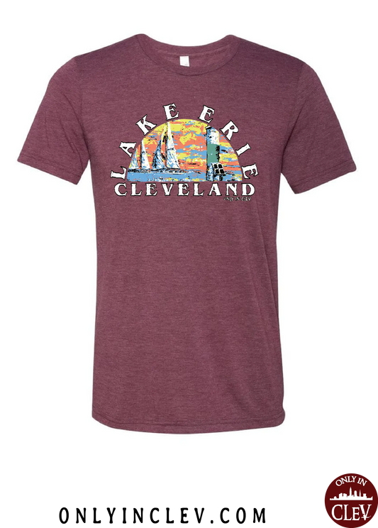 "Lake Erie" on Maroon - Only in Clev