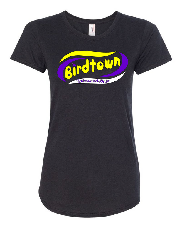 "Lakewood Birdtown" Design on Black