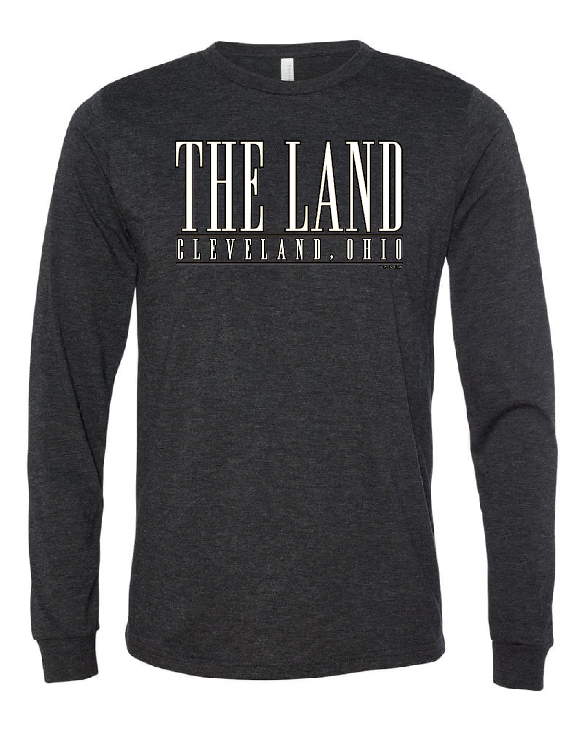 "The Land Metallic Gold" Design on Black - Only in Clev