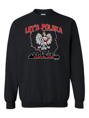 "Let's Polska" Design on Black