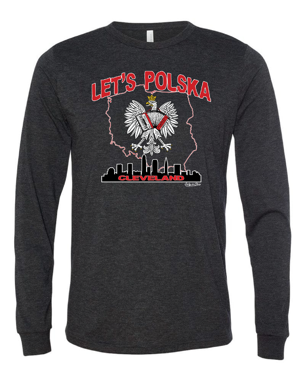 "Let's Polska" Design on Black
