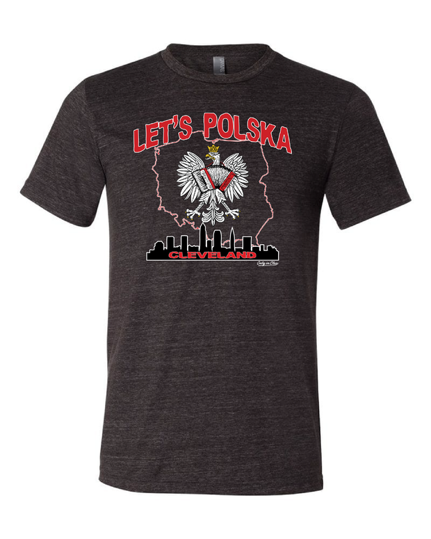 "Let's Polska" Design on Black