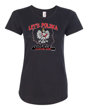 "Let's Polska" Design on Black