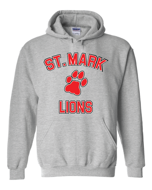 "St. Mark Lions Paw" Design on Gray