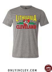 "Lithuania Cleveland "Design on Gray - Only in Clev