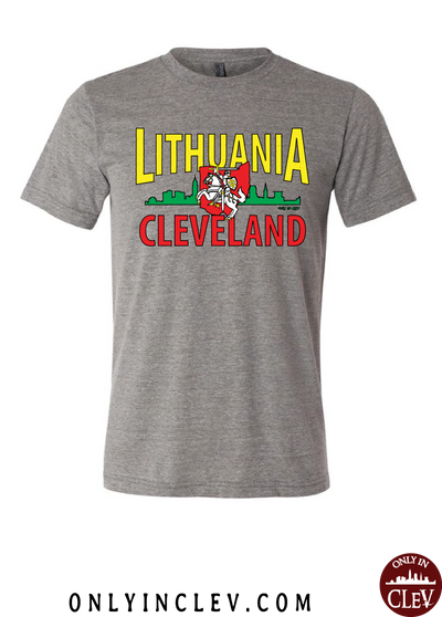 Cleveland Lithuania-Nationality Tee T-Shirt - Only in Clev