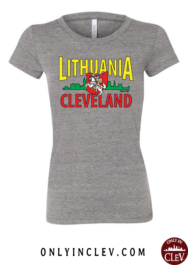 Cleveland Lithuania-Nationality Tee Womens T-Shirt - Only in Clev