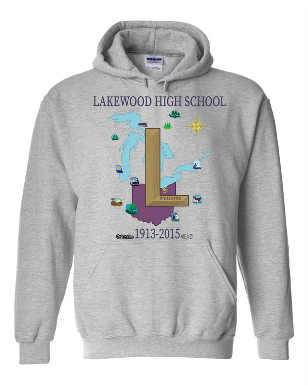 Lakewood High "L Room" Design on Gray