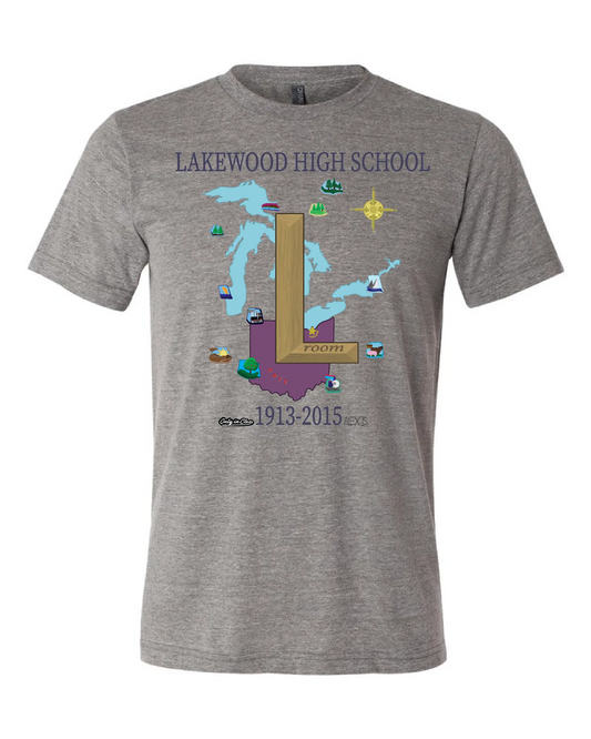 Lakewood High "L Room" Design on Gray - Only in Clev 