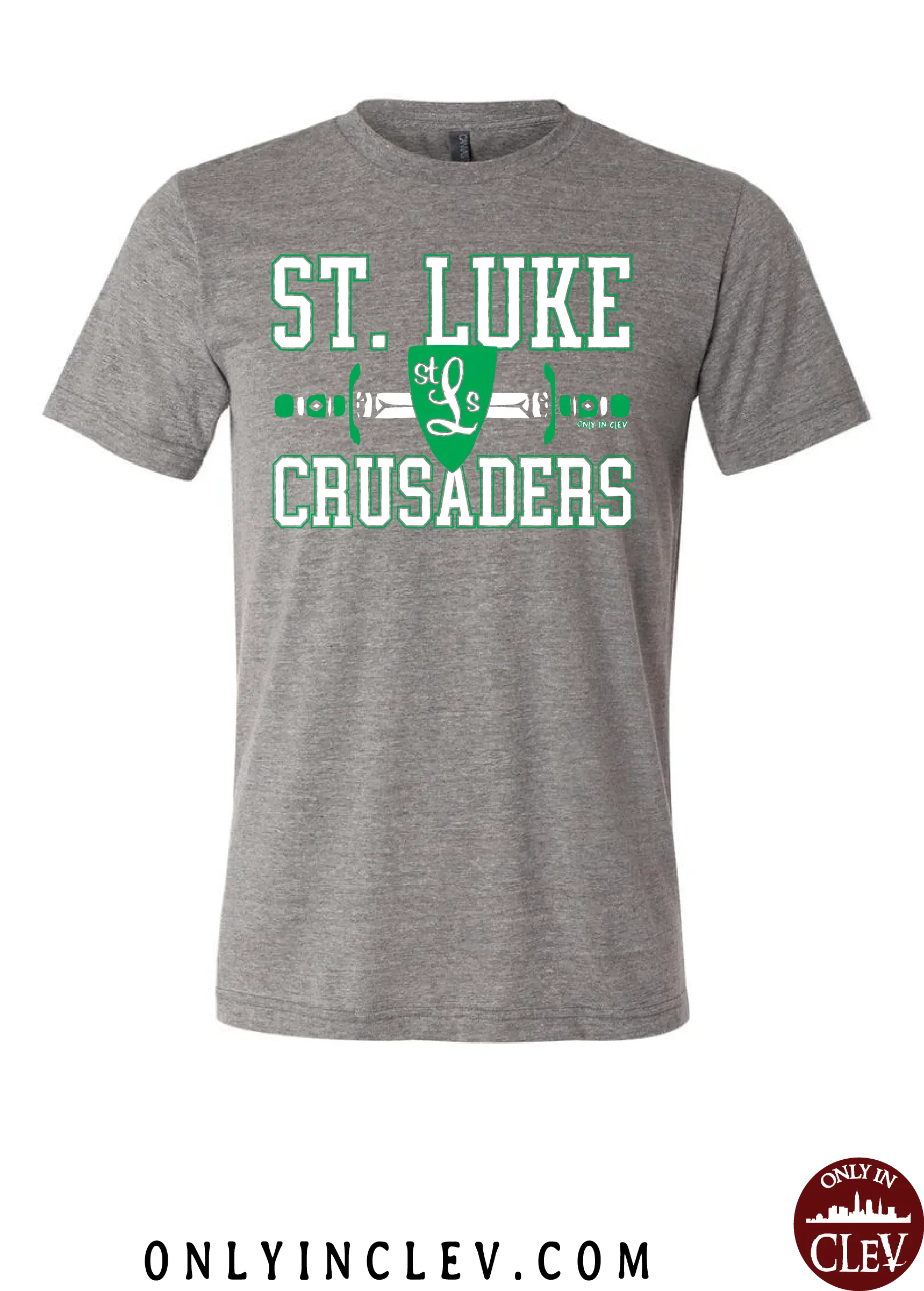 "St. Luke Crusaders" Design on Gray - Only in Clev