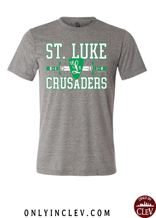 "St. Luke Crusaders" Design on Gray - Only in Clev