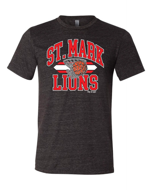 "St. Mark Basketball" Design on Black - Only in Clev 
