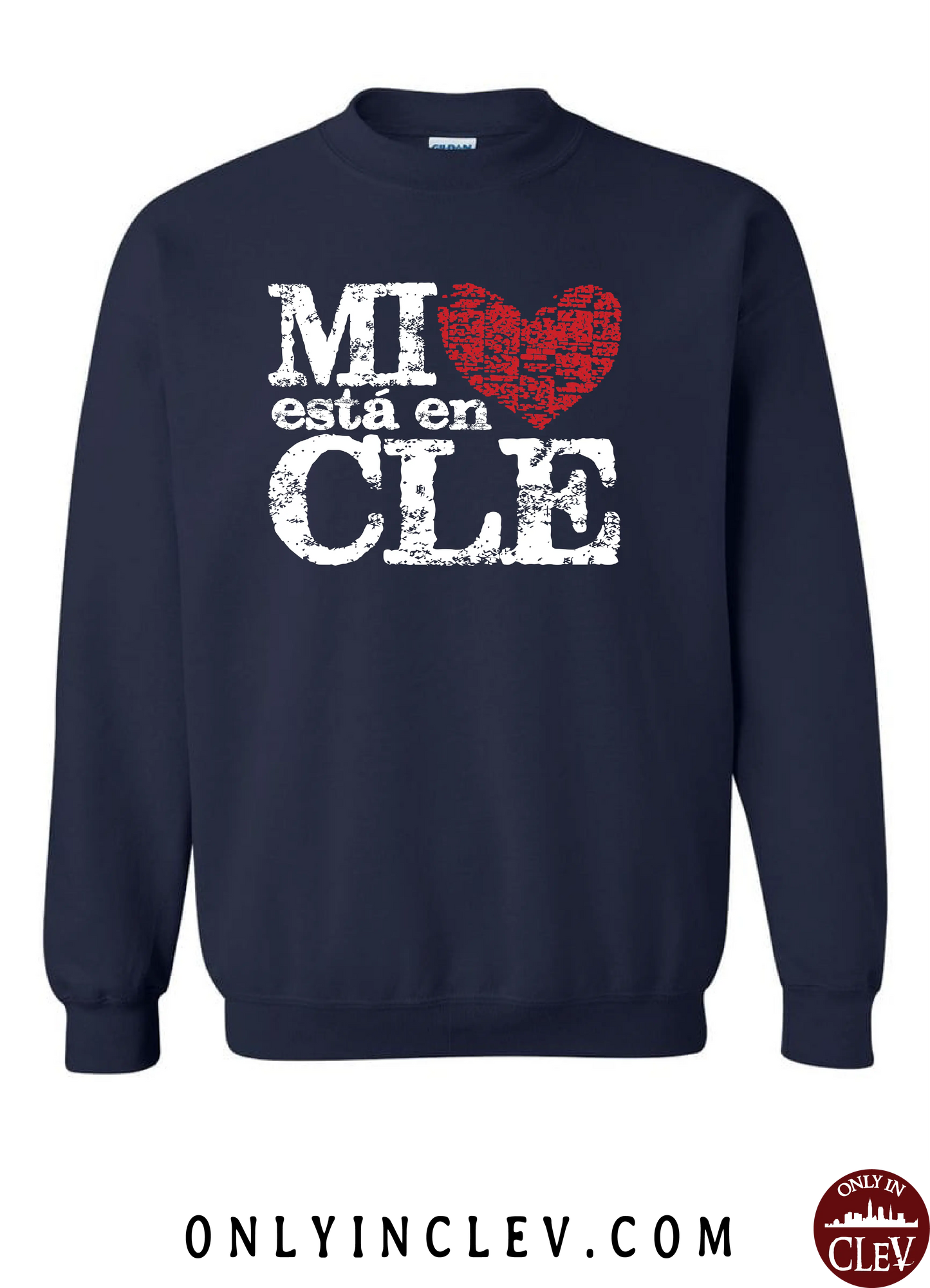 "Mi Esta en Cle" on Navy - Only in Clev