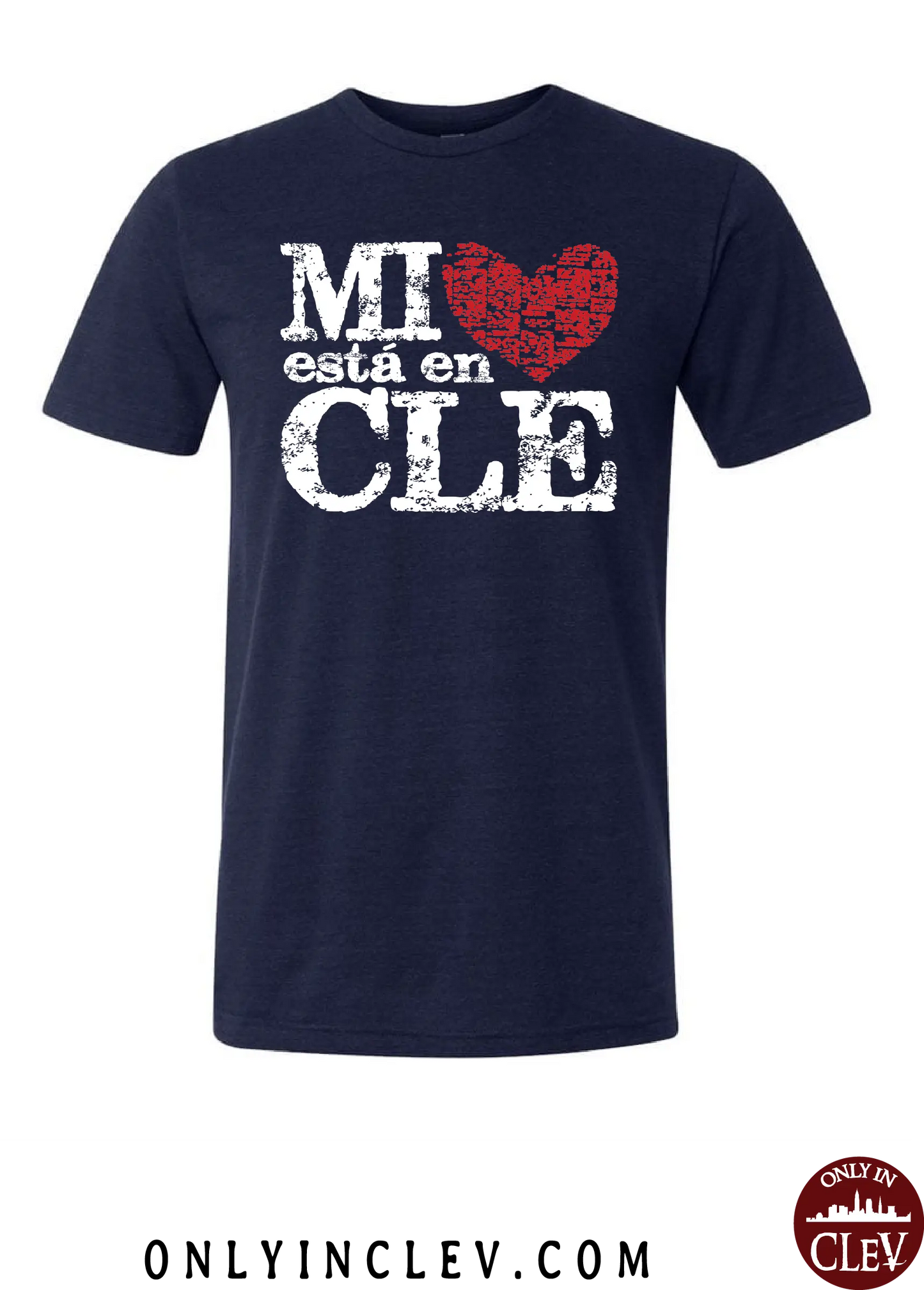"Mi Esta en Cle" on Navy - Only in Clev