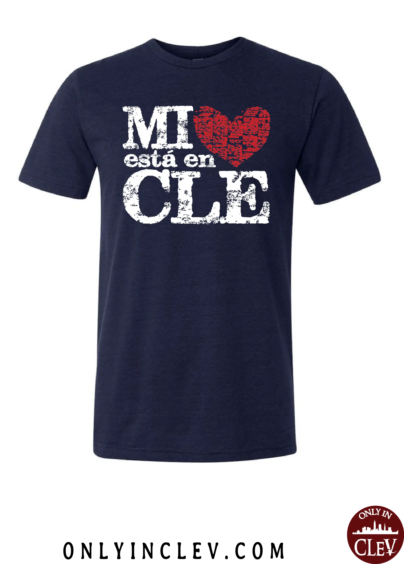 "Mi Esta en Cle" on Navy - Only in Clev
