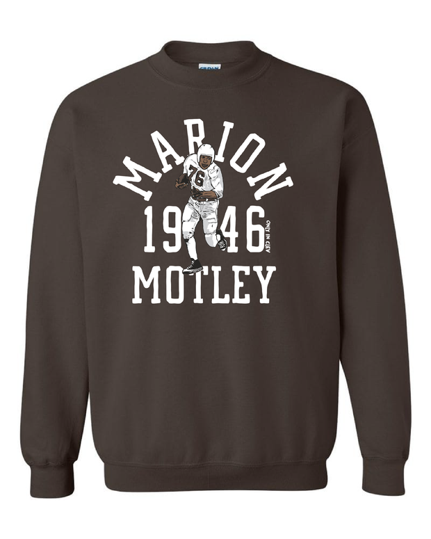 "Marion Motley Throwback" Design on Brown