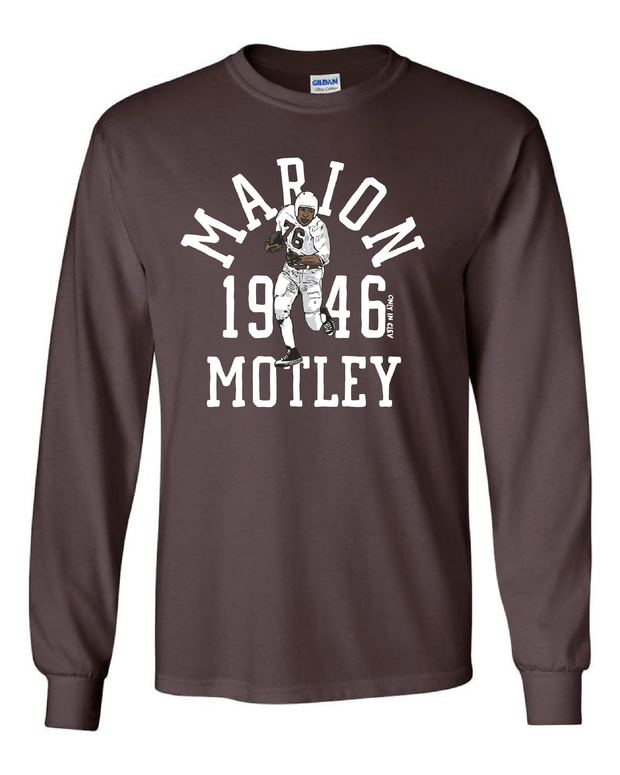 "Marion Motley Throwback" Design on Brown