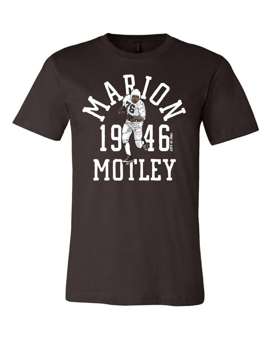 "Marion Motley Throwback" Design on Brown - Only in Clev 3XL-Men-s-short-sleeve