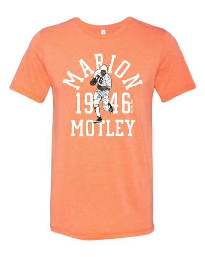"Marion Motley Throwback" Design on Orange - Only in Clev 4XL-Men-s-short-sleeve