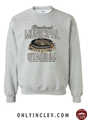 "Cleveland Muni Stadium" on Gray - Only in Clev