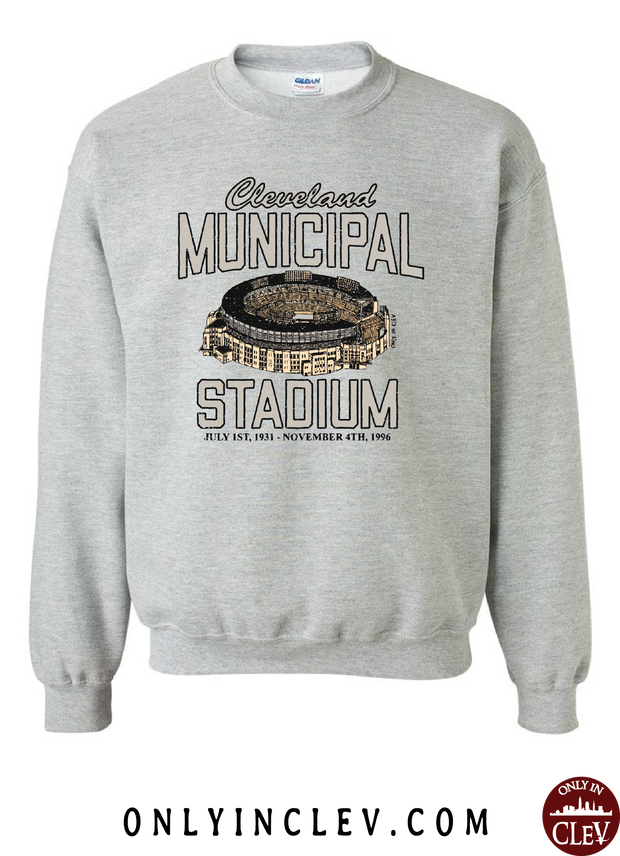 "Cleveland Muni Stadium" on Gray - Only in Clev