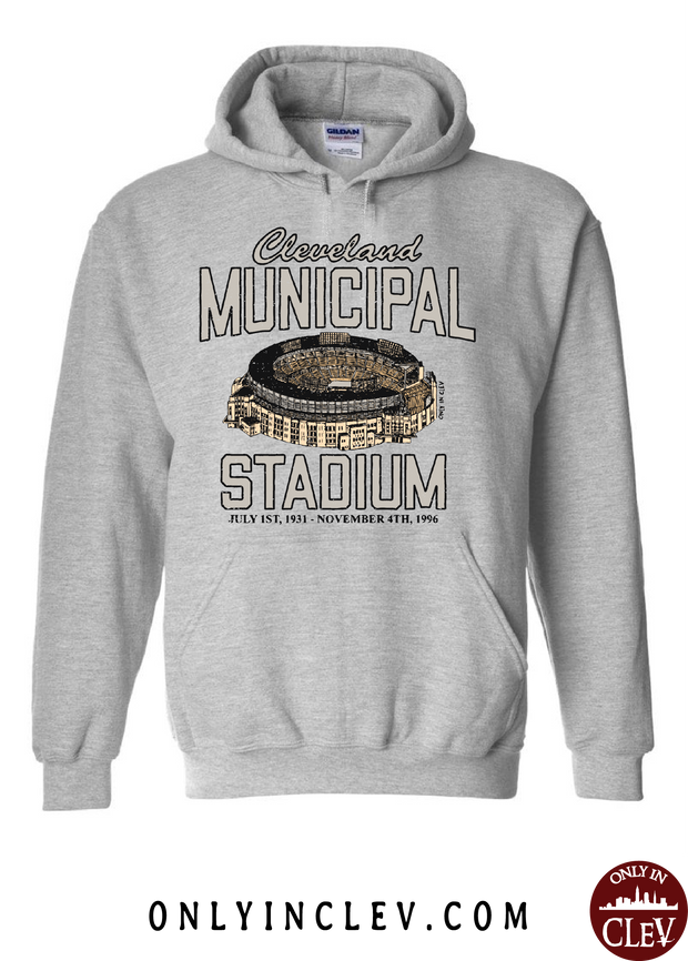 "Cleveland Muni Stadium" on Gray - Only in Clev