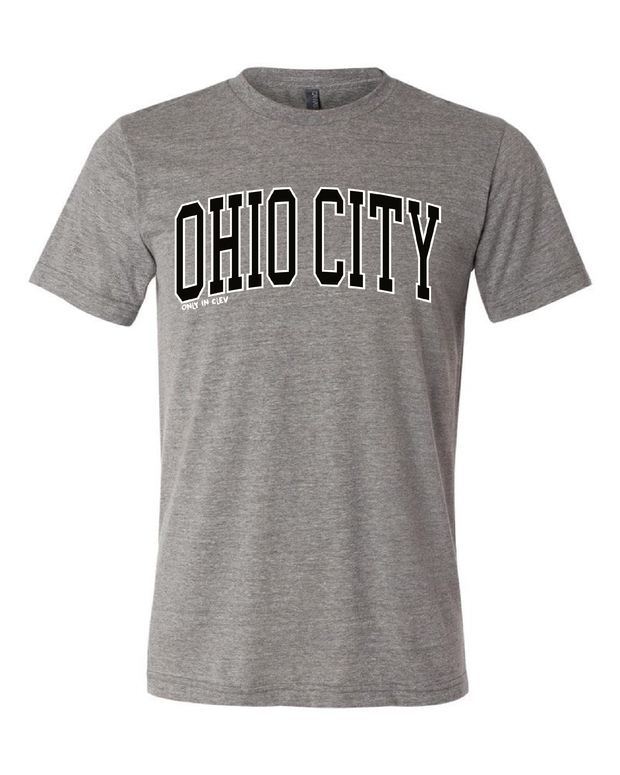 "Ohio City" Neighborhood Design on Gray - Only in Clev
