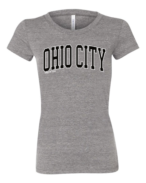 "Ohio City" Neighborhood Design on Gray - Only in Clev