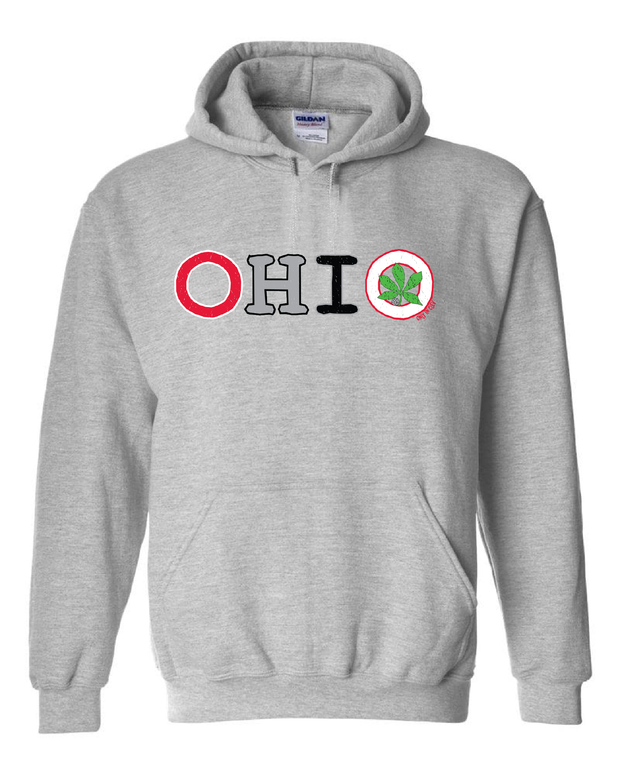 "Colorful Ohio" Design on Gray - Only in Clev