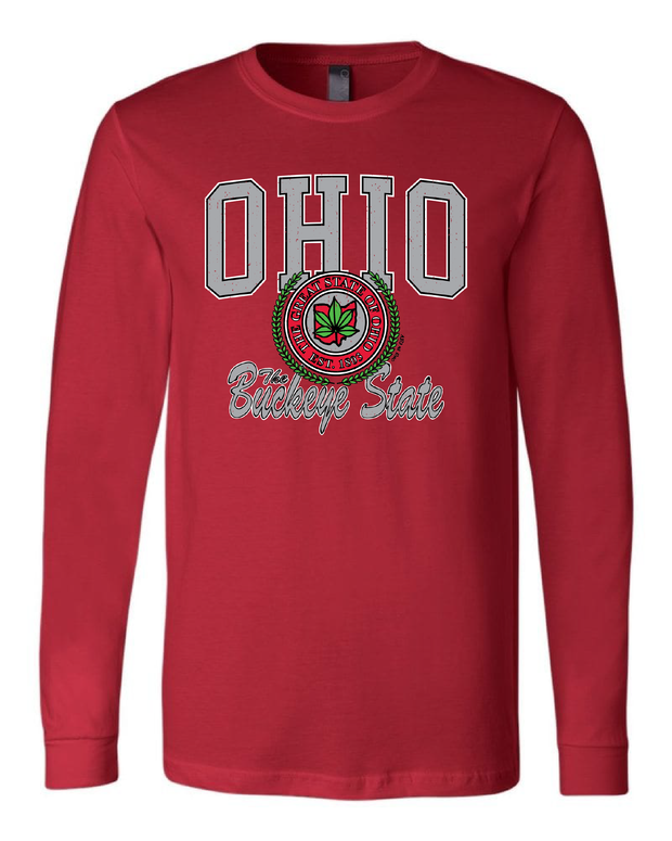 "Ohio Buckeye State" Design on Red - Only in Clev