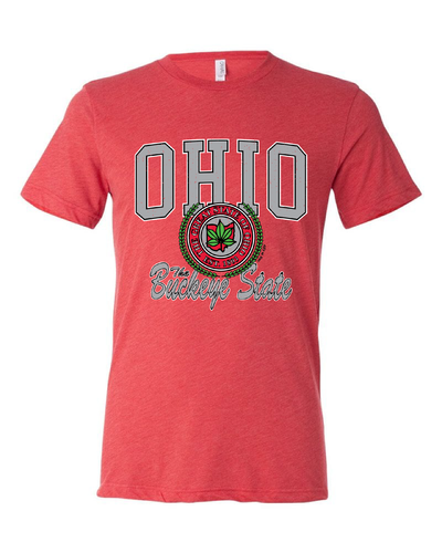 "Ohio Buckeye State" Design on Red - Only in Clev