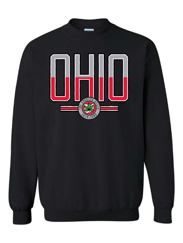"Scarlet & Gray Ohio" Design on Black - Only in Clev