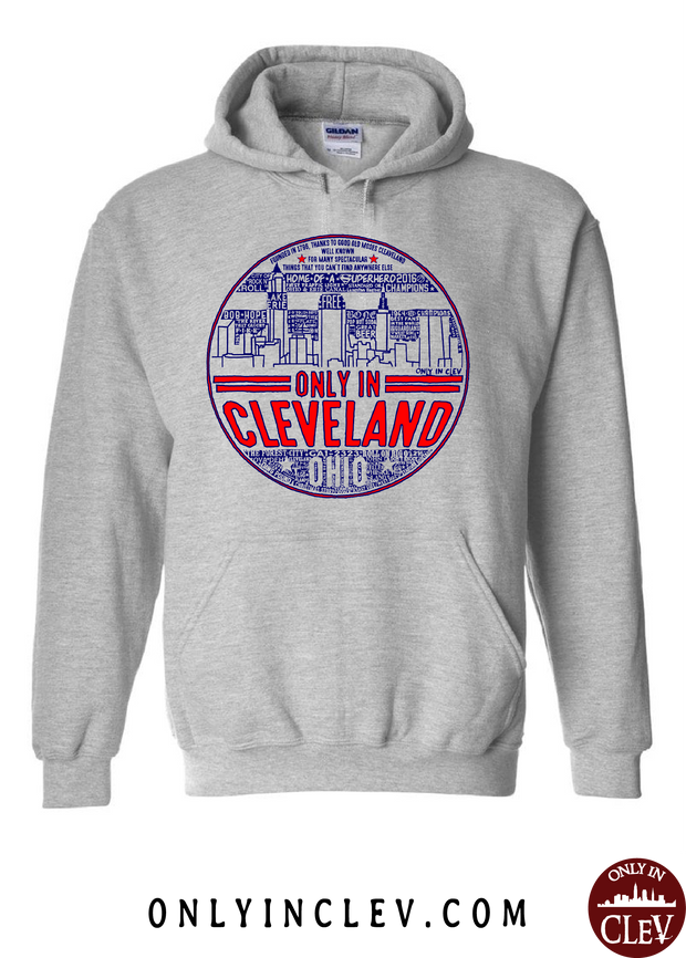 "Only in Cleveland" Design on Gray - Only in Clev