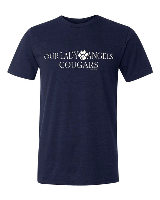 "Our Lady of Angels Cougars" Design on Gray - Only in Clev