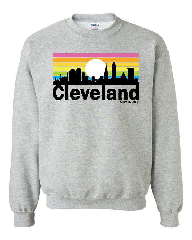 Cleveland Rainbow" design on Gray