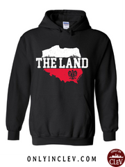 "The Land-Poland- Cleveland" Design on Black - Only in Clev