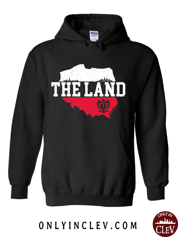 "The Land-Poland- Cleveland" Design on Black - Only in Clev