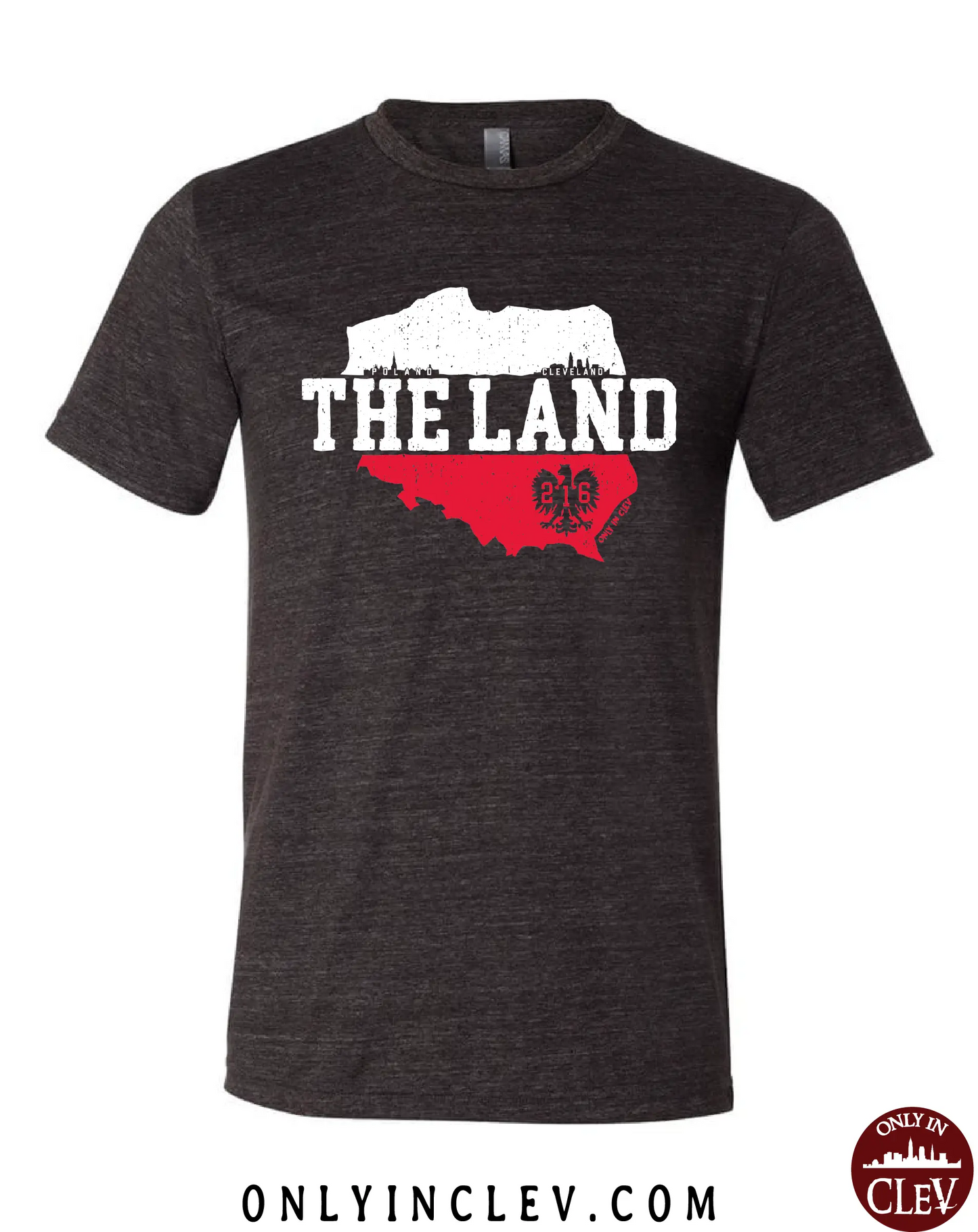 "The Land-Poland- Cleveland" Design on Black - Only in Clev