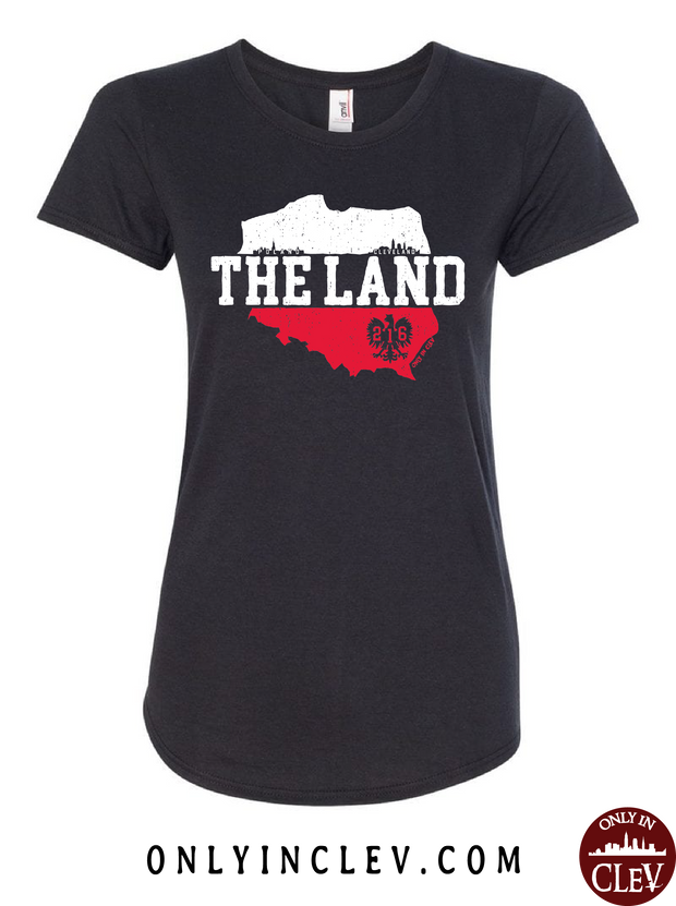 "The Land-Poland- Cleveland" Design on Black - Only in Clev