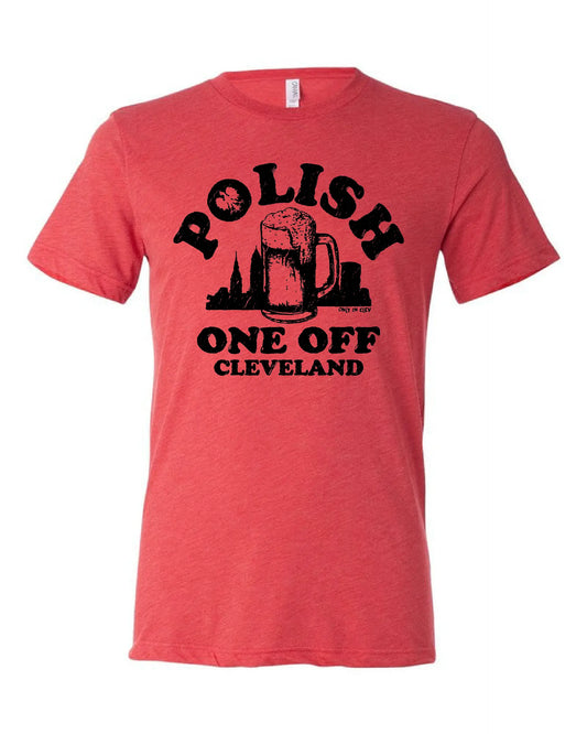 "Polish One Off" Design on Red - Only in Clev 3XL-Men-s-Short-Sleeve-T-Shirt