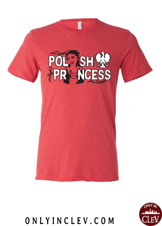 "Polish Princess" Design on Red - Only in Clev