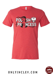 "Polish Princess" Design on Red - Only in Clev