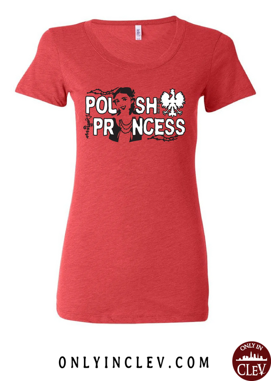 "Polish Princess" Design on Red - Only in Clev