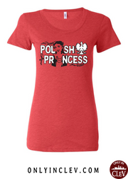"Polish Princess" Design on Red - Only in Clev