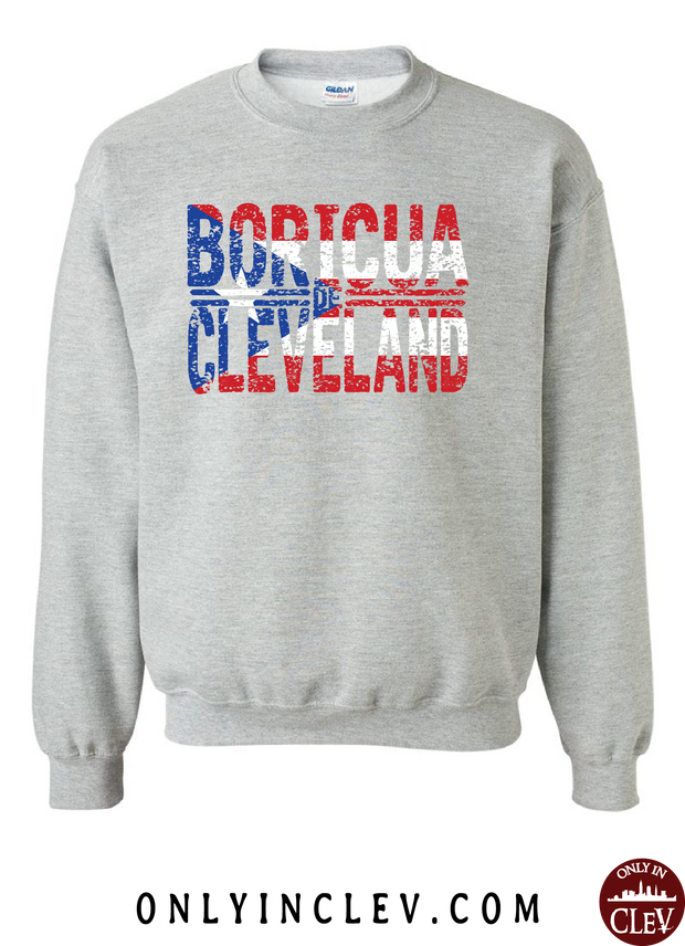 "Boricua Cleveland" Design on Gray - Only in Clev