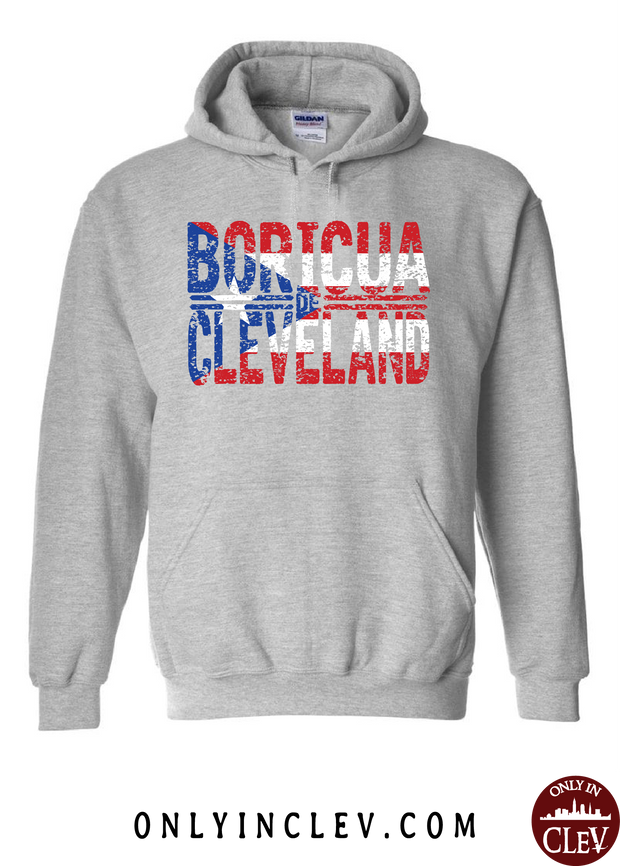 Cleveland Boricua-Nationality Tee Hoodie - Only in Clev